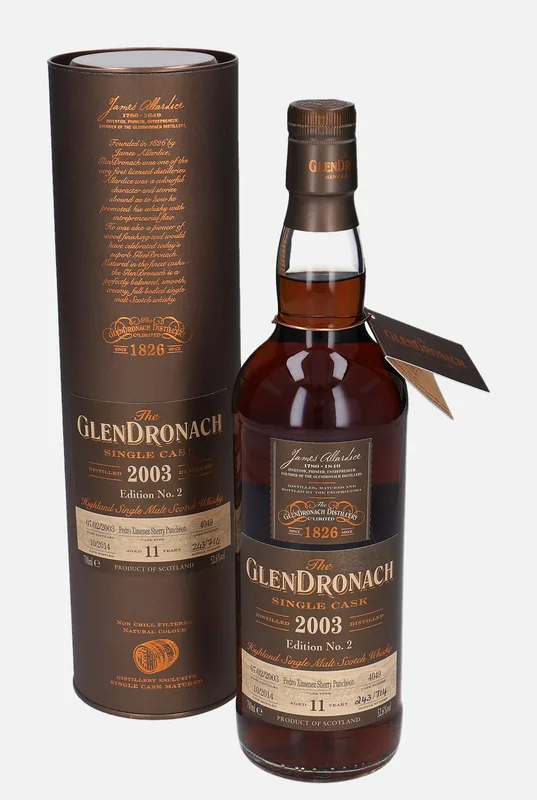 Glendronach – 2003 11 Year Old Single Cask (70cl, 52.6%)