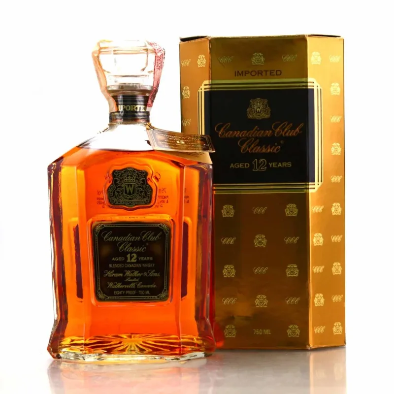 Canadian Club Classic 12 Year Old Blended Canadian Whisky - Distilled 1970s / Bottled 1980s (75cl, 40%)