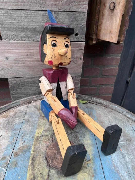 Wooden Pinocchio 45 cm - Figure - Wooden Pinocchio Figure 45 cm - Wood