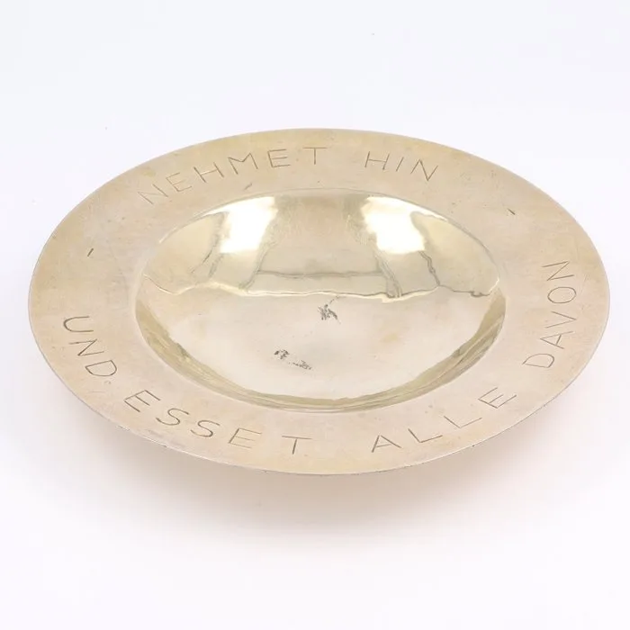 Duitsland ca. 1930 - Hostieschaal - Platter -.835 silver
