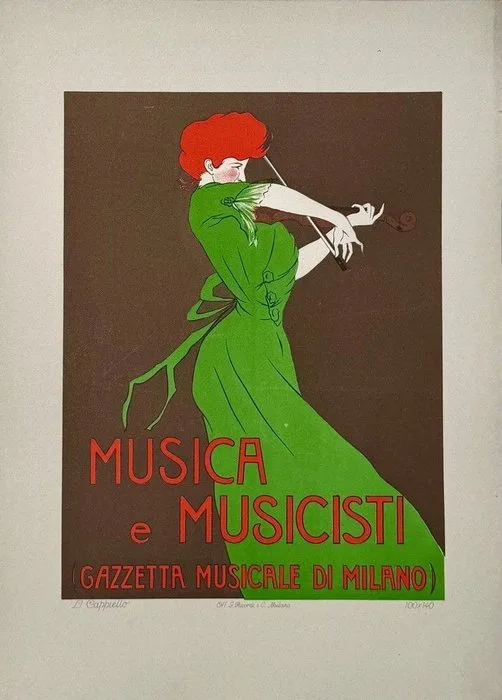 Leonetto Cappiello - Musica e Musicisti - 1910s