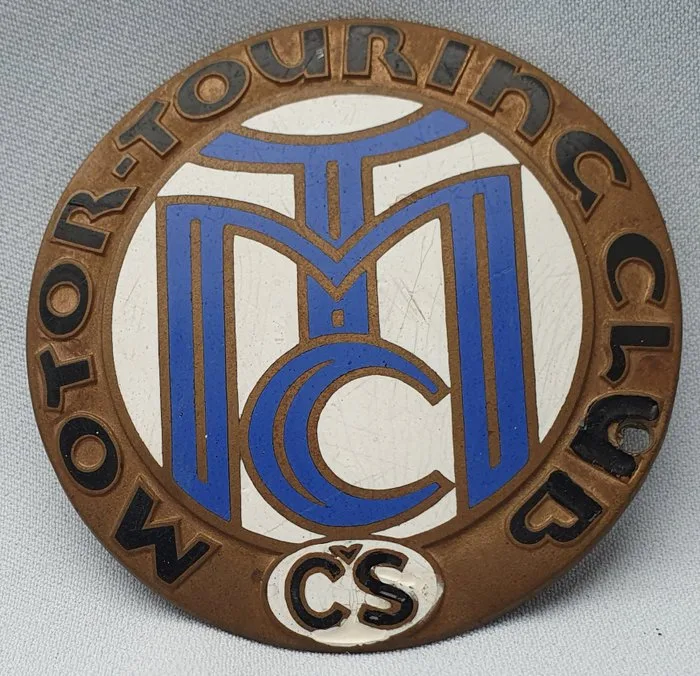 Badge - Grille Badge - MTC - Motor-Touring Club Č.S. - Czechoslovakia - 20th - early (WW I)