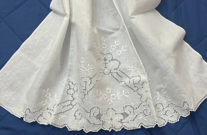 ricami fatti a mano - Antique curtains or towels (Sicilian Spilatino from the 1500s) - Towel (2) - 108 cm - 72 cm