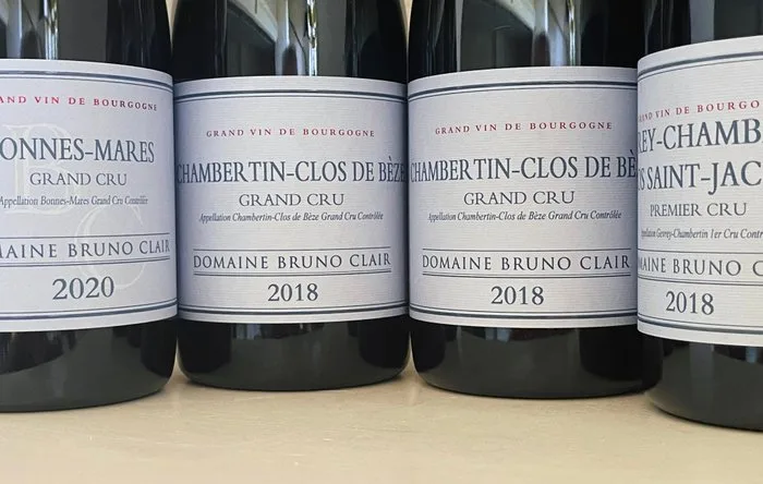 2018 Domaine Bruno Clair Chambertin Clos de Bèze Grand Cru 2020 Bonnes Mares Grand Cru & - Burgundy & 2018 Gevrey Chambertin 1° Cru "Clos Saint Jacques" - 4 Bottles (0.75L)