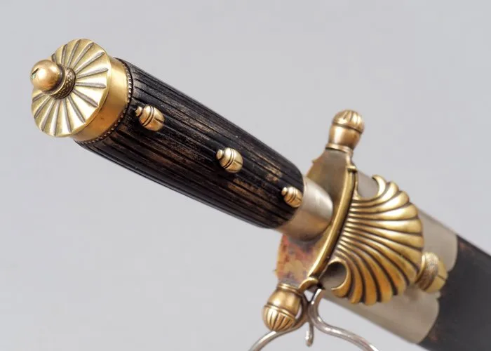 Tjipa Tjing - Tjikeroeh KNIL dagger in sheath 1905 - Indonesia