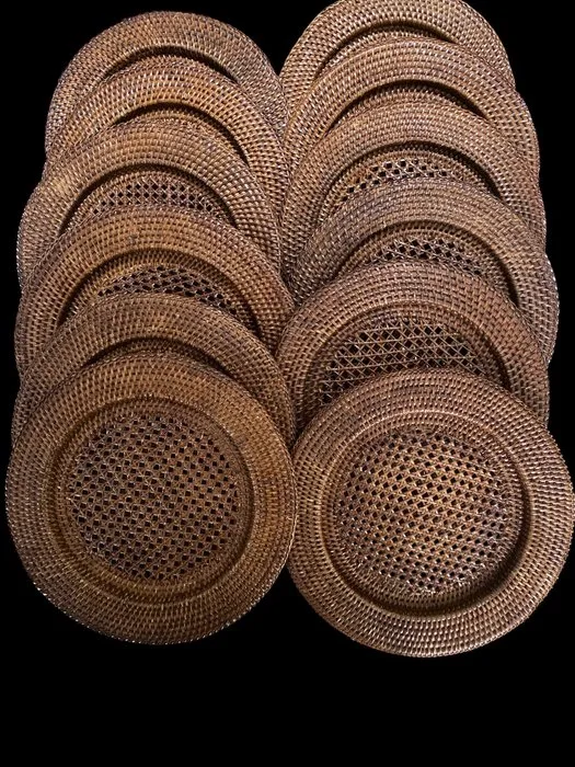 Charger plate - Riet - Twelve wicker placemats