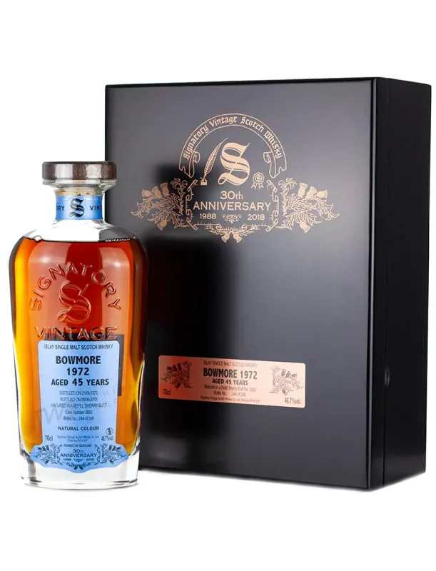 Bowmore – 45 Year Old 1972 Signatory 30th Anniversary