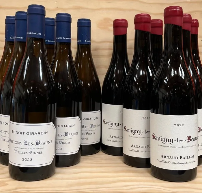 2023 x 6 Benoit Girardin "Vielles Vignes"blanc & 2022 x 6 Arnaud Baillot rouge - Burgundy, Savigny lès Beaune - 12 Bottles (0.75L)