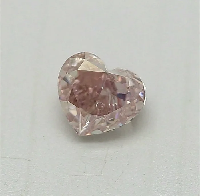 1 pcs Diamond (Natural coloured) - 0.25 ct - Heart - Fancy Brownish Pink - I1 - Gemological Institute of America (GIA) - Fancy Brownish Pink GIA