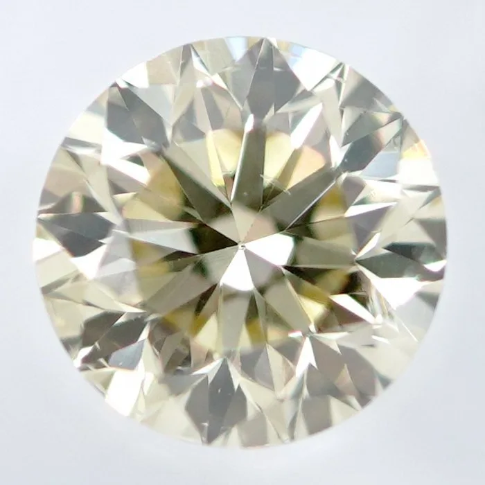 1 pcs Diamond (Natural coloured) - 0.40 ct - Round - Light Brownish Yellow - VS1 - International Gemological Institute (IGI)