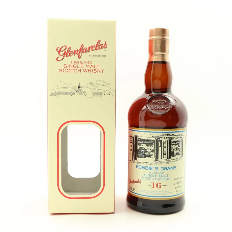 Glenfarclas – 16 Year Old for Robbie’s Whisky Merchants (70cl, 53.5%)