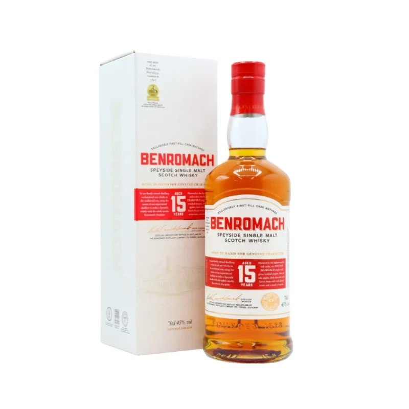 Benromach – 15 Year Old Speyside Single Malt Scotch Whisky (2024) (70cl, 43%)