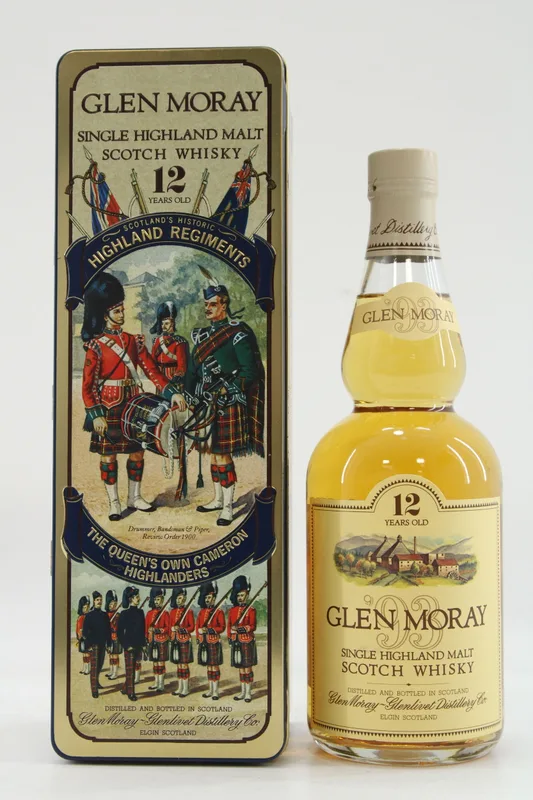 Glen Moray – 12 years Old - Highland Regiments - The Queen's Own Cameron Highlanders