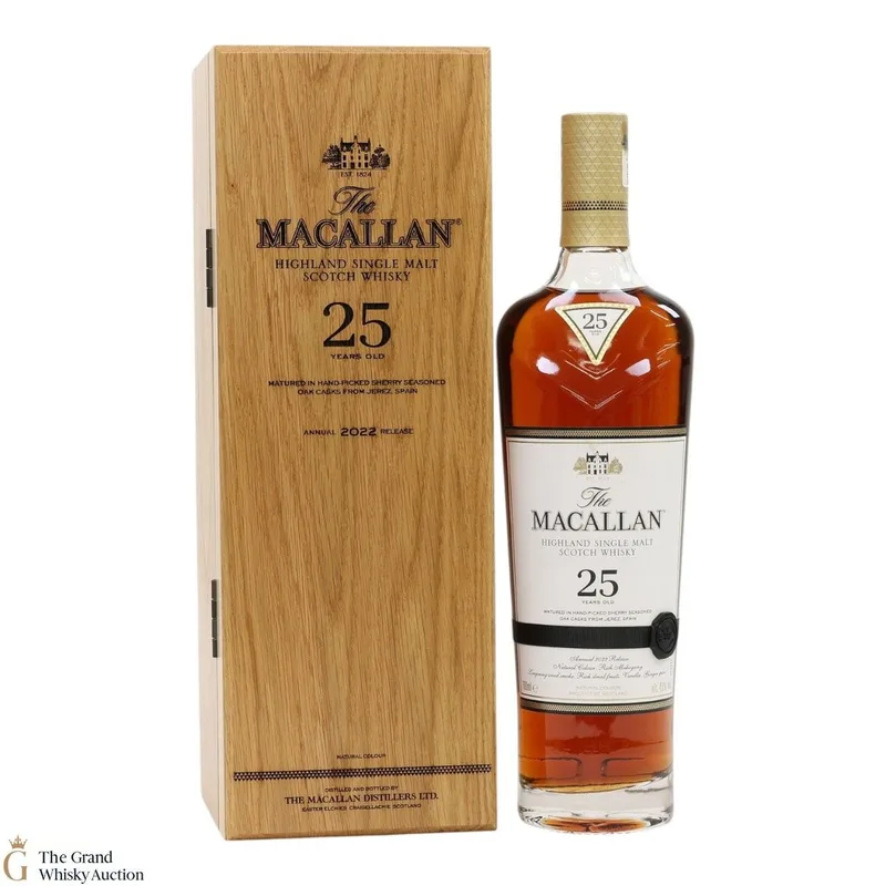 Macallan – 25 Year Old - Sherry Oak - 2022 (70cl, 43%)