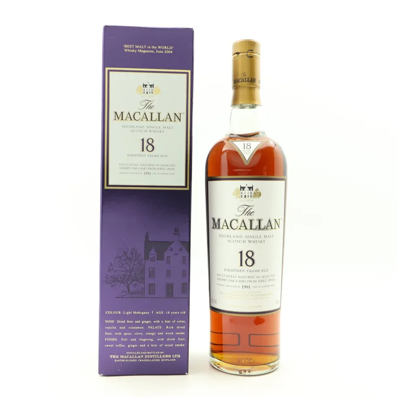 Macallan – 18 Year Old 1991 (70cl, 43%)