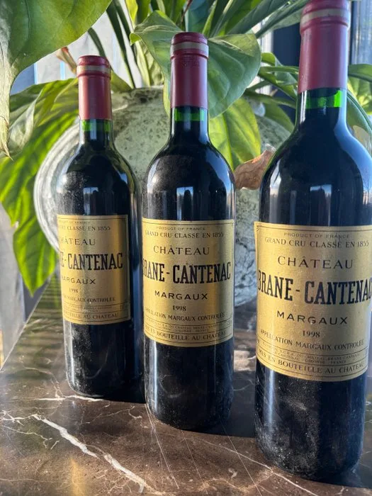 1998 Chateau Brane-Cantenac - Margaux 2ème Grand Cru Classé - 3 Bottles (0.75L)