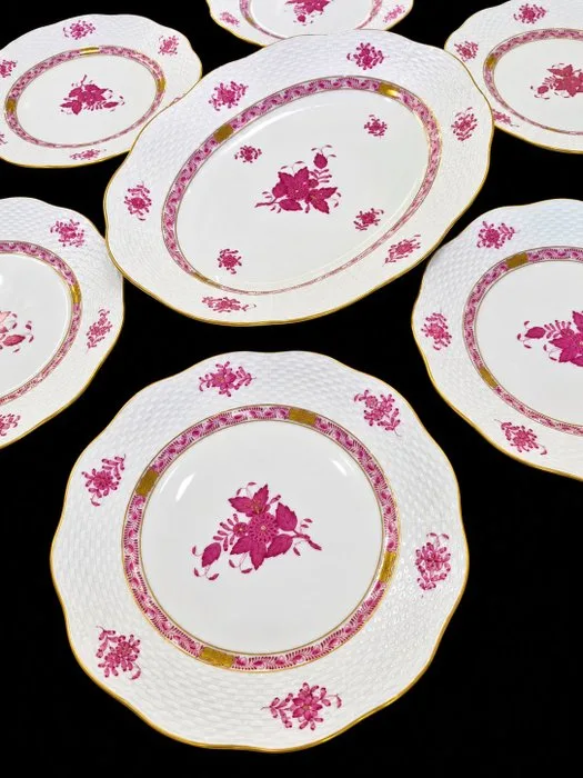 Herend - Table service (7) - Porcelain - Apponyi Purple
