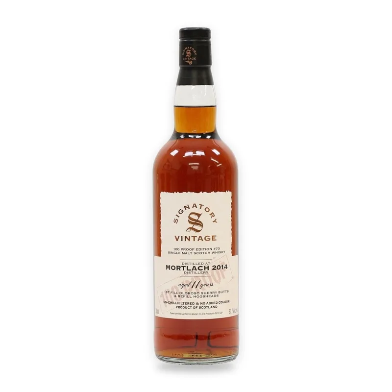 Mortlach – 11 Year Old 2014 - Signatory Vintage 100 Proof Edition #73