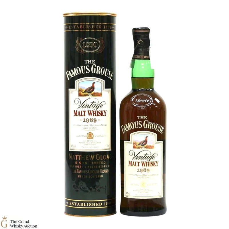 Famous Grouse - 12 Year Old 1989 Vintage Matthew Gloag (70cl, 40%)