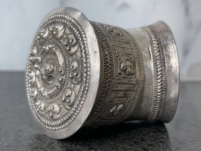 Case - Shan Silver Burmese Betel Box