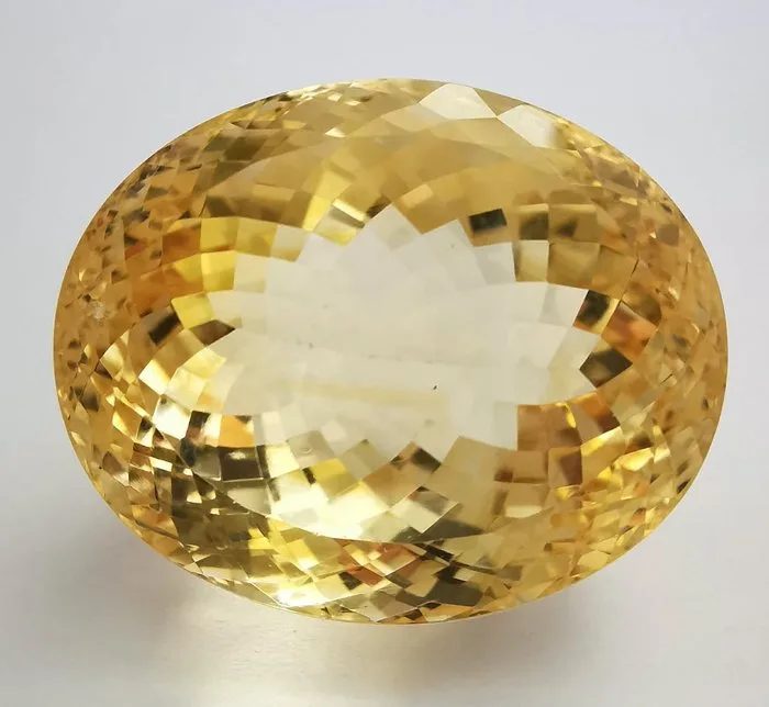 Citrine - 87.36 ct - Antwerp Laboratory for Gemstone Testing (ALGT) - Yellow Orangy Citrine