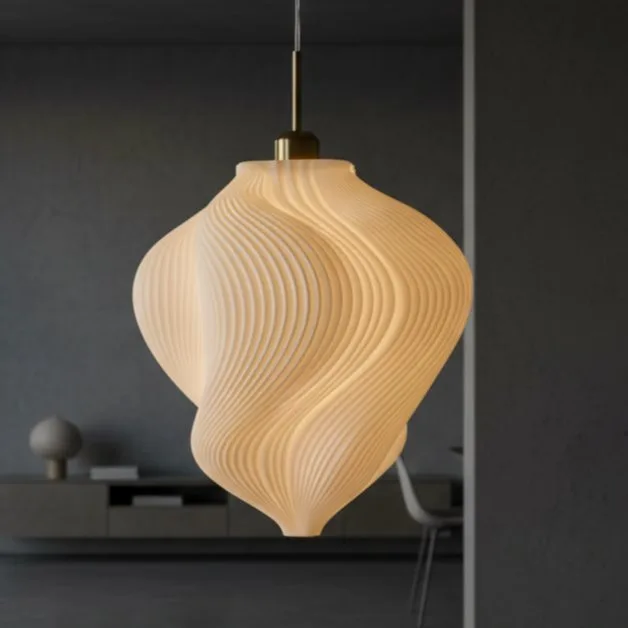 P. Van Aart - Pendant ceiling lamp - Lumen No.4 - High-quality translucent composite material - Sculptural design light