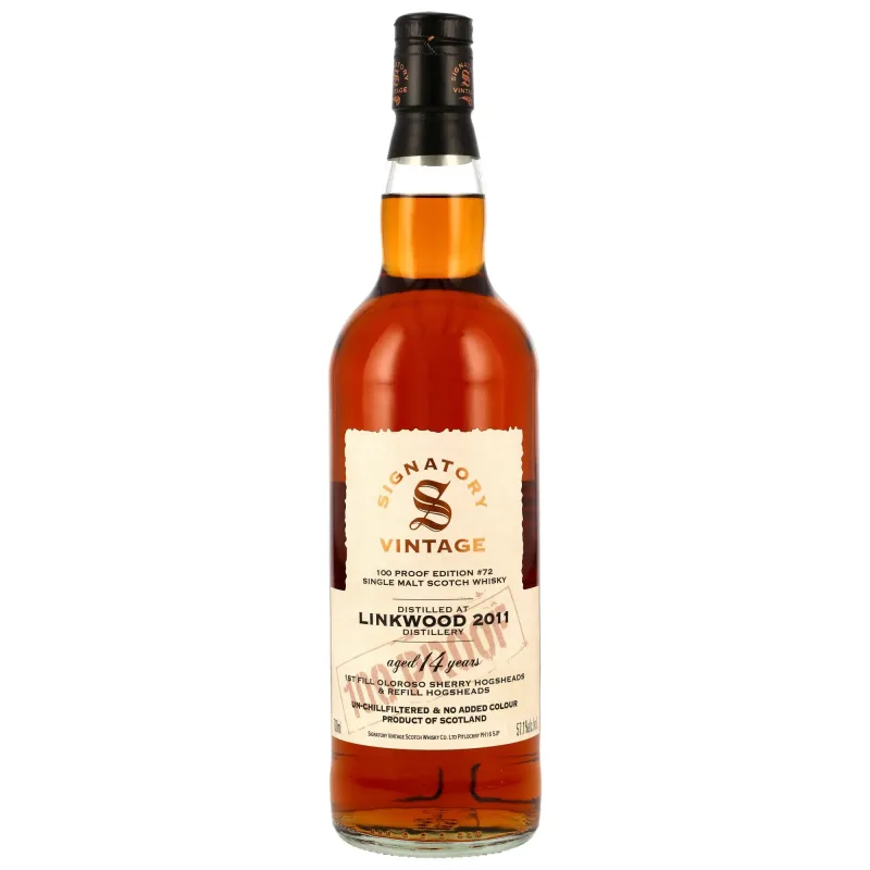 Linkwood – 14 Year Old 2011/2026 Signatory Vintage 100 Proof #72