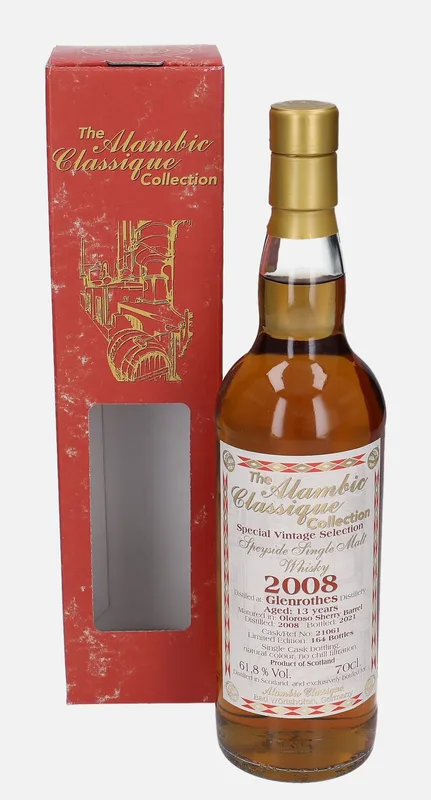 Glenrothes – 2008 13 Year Old Alambic Classique Special Vintage Selection (70cl, 61.8%)