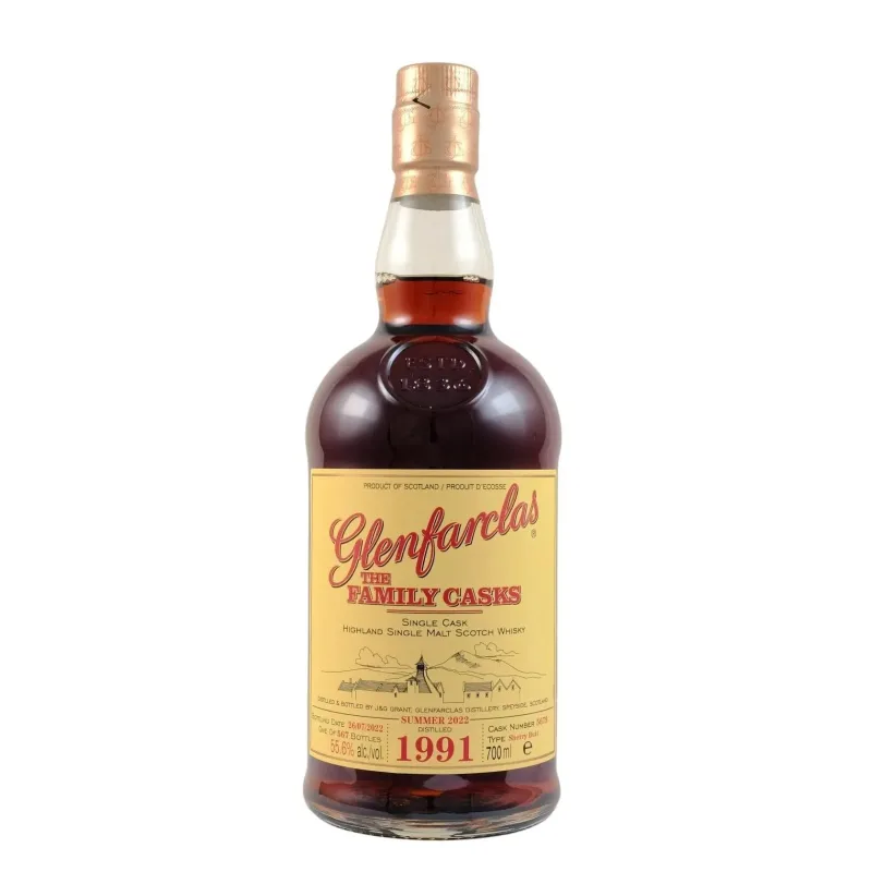 Glenfarclas – 1991 31 Year Old Family Casks Single Sherry Butt (2022) (70cl, 55.6%)