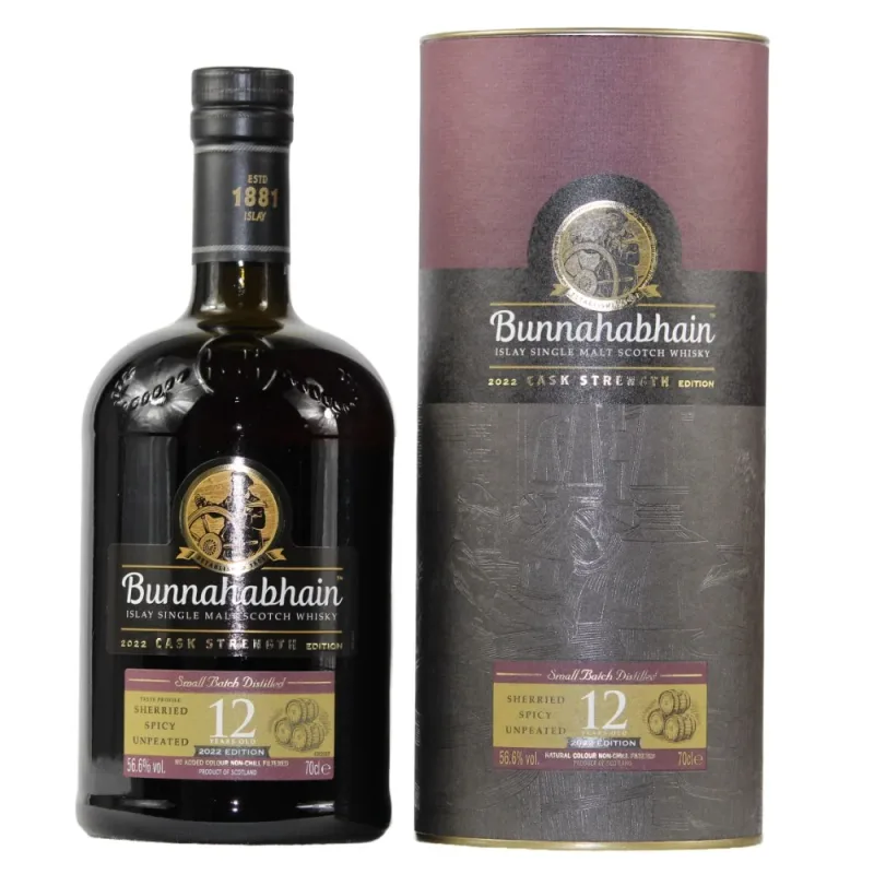 Bunnahabhain – 12 Years Old Cask Strength 2022 (70cl, 56.6%)
