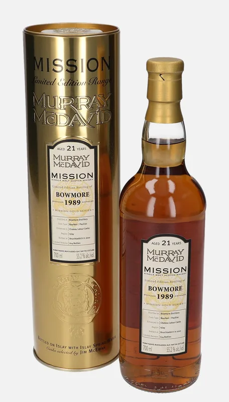 Bowmore – 1989 21 Year Old Murray McDavid Mission Gold Series