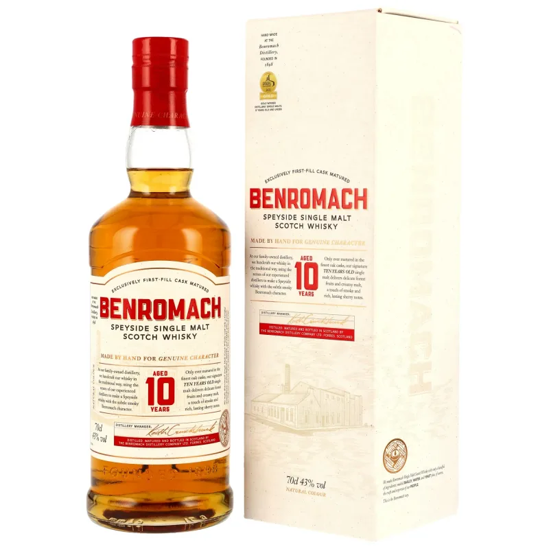 Benromach – 10 Year Old (43%)