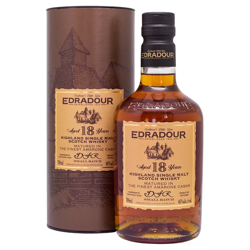 Edradour – Aged 18 Years First Fill DFR Amarone Casks (70cl, 46%)