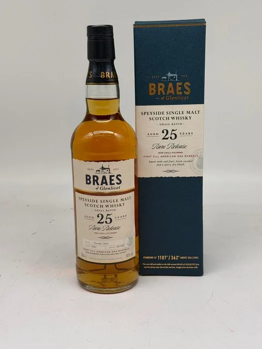Braes of Glenlivet 25 years old Release Batch BG/002 - b. 2020 - 70cl