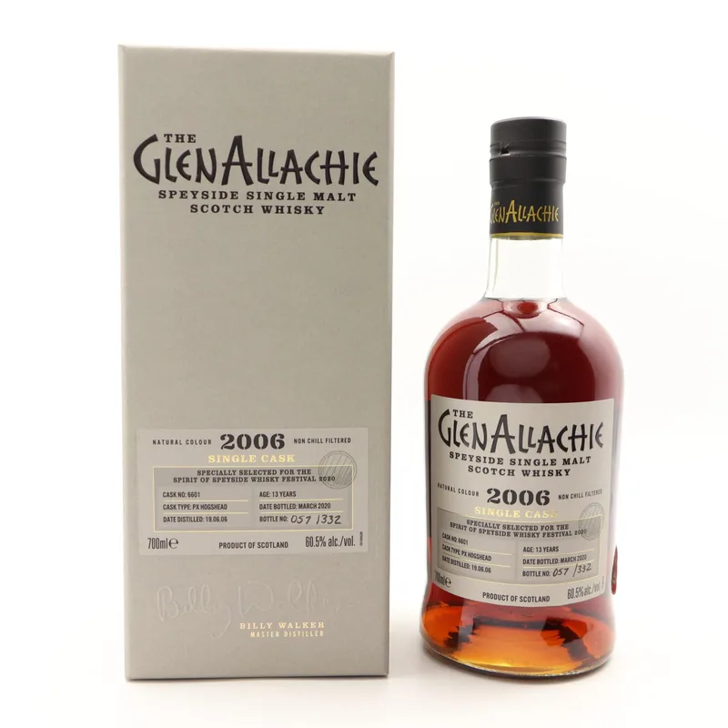 Glenallachie – 2006 13 Year Old Single Cask #6601 For Spirit of Speyside Festival 2020 (70cl, 60.5%)