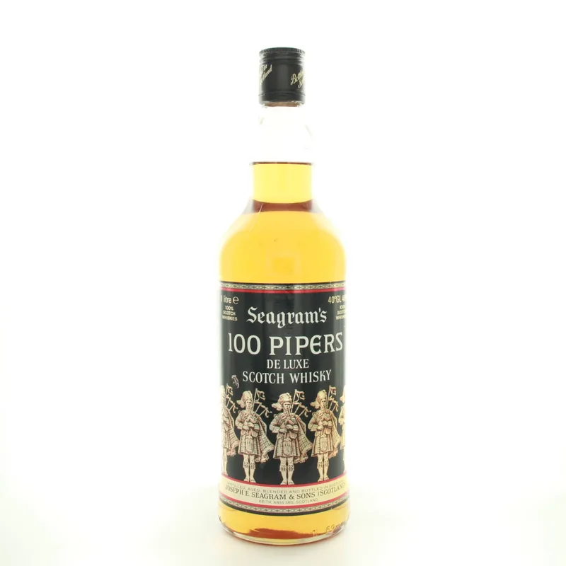 Seagram’s 100 Pipers 1lt (1980s Edition) (100cl, 40%)