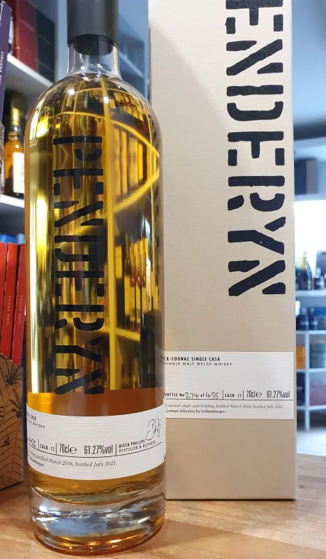 Penderyn – Cognac Cask Single Cask #C3 2016 (70cl, 61.3%)