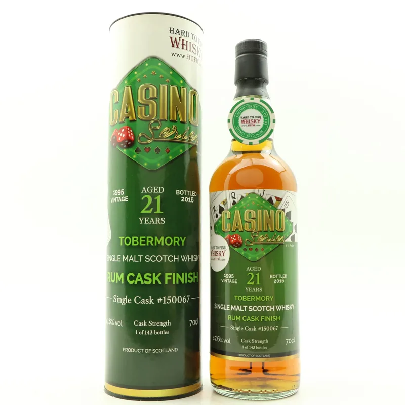Tobermory – 1995 21 Year Old Casino Series Rum Cask (70cl, 47.6%)