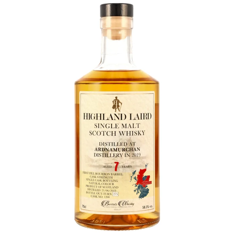 Ardnamurchan – 2019/2026 7 Year Old 1st Fill Bourbon Barrel #1200 Highland Laird