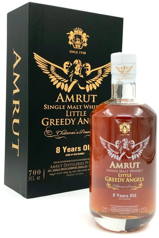 Amrut – "Little Greedy Angels" 8 Year Old Peated Single Malt Whisky