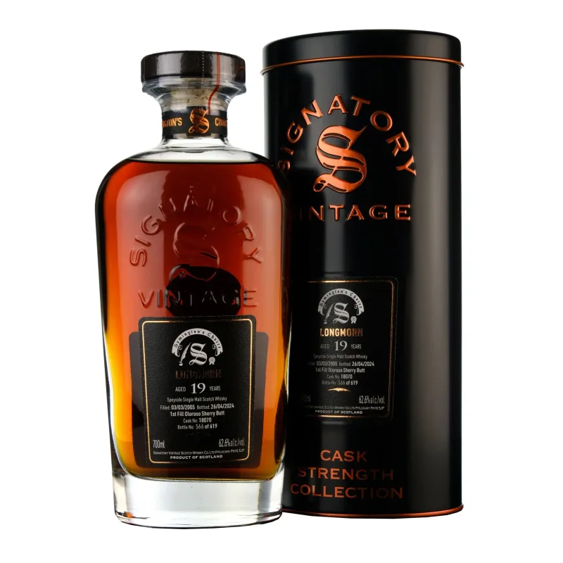 Longmorn – 19 Year Old 2005 Signatory Vintage Symington's Choice Single 1st Fill Oloroso Cask #18070 (2024) (70cl)