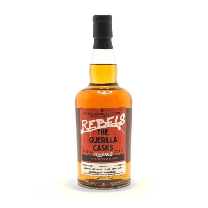 Deanston 11 Year Old Rebels - The Guerilla Cask 1st Fill Merlot Wine Barrique (70cl, 54.8%)