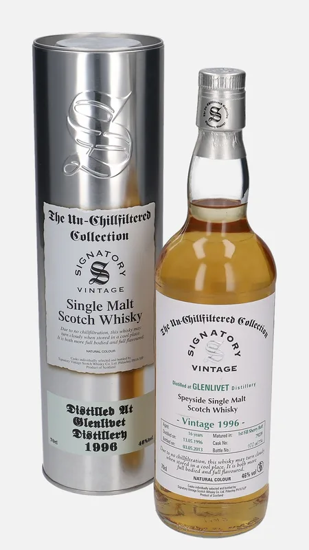 Glenlivet – 1996 16 Year Old Signatory Vintage Scotch Whisky Co. The Un-Chillfiltered Collection