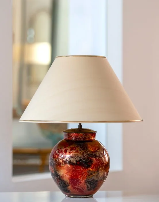 Laque Line - Table lamp - hand-lacquered glass - Hollywood Regency
