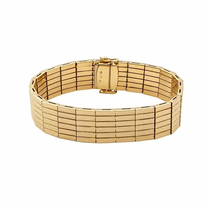 Bracelet - 18 kt. Yellow gold - Handmade - Made in Italy