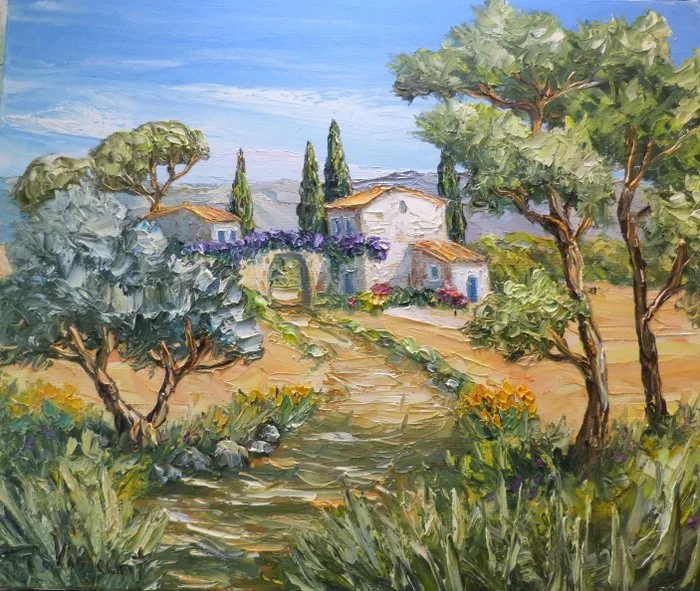 R. Vincent (1954) - Bastide à Brignoles en Provence oeuvre de Vincent Rallo