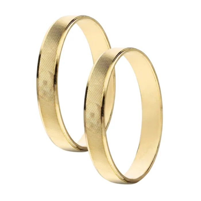 Wedding ring - 18 kt. Metal, Yellow gold - Pair of wedding bands 3 g