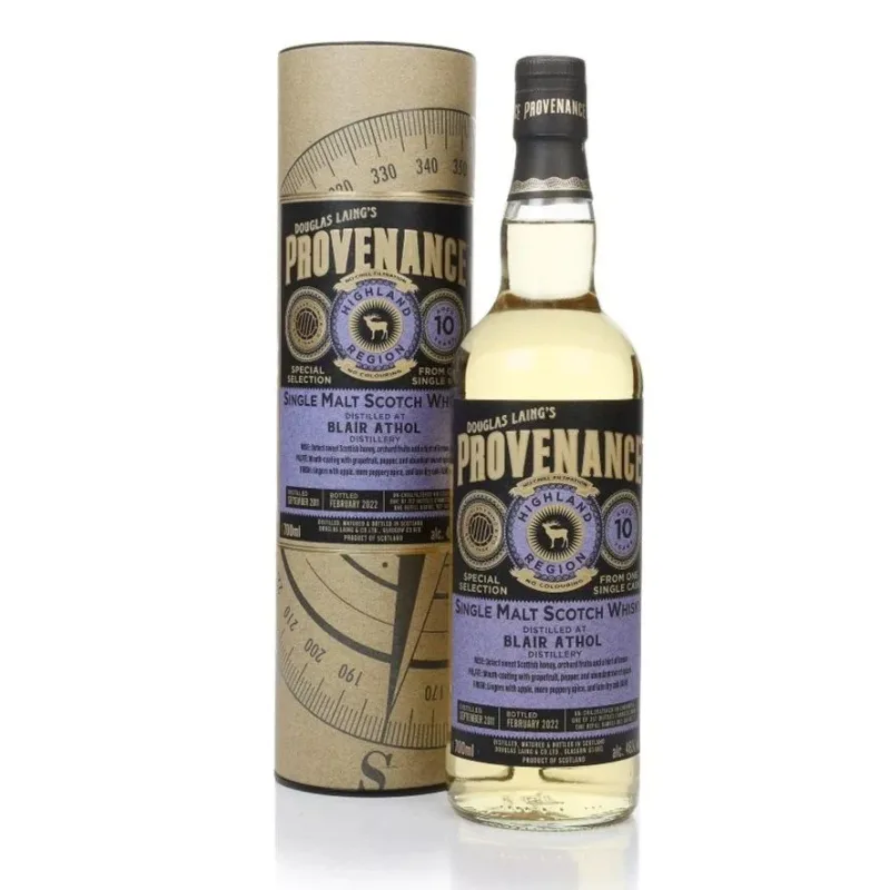 Blair Athol – 10 Year Old Provenance Single Cask (Douglas Laing) (70cl, 46%)