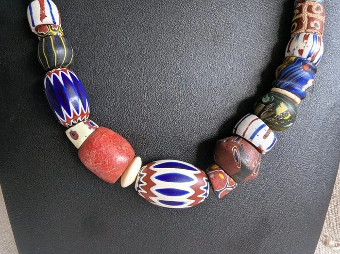 20th-century Murano glass beads - Necklace - Millefiori Mali 65 cm