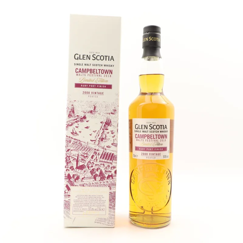 Glen Scotia – 2008 Ruby Port Finish Campbeltown Malts Festival 2018 (70cl, 57.8%)